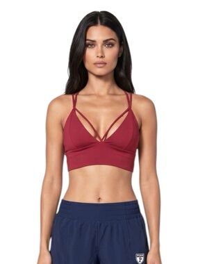 Lululemon size 8 ruby Pushing Limits Bra